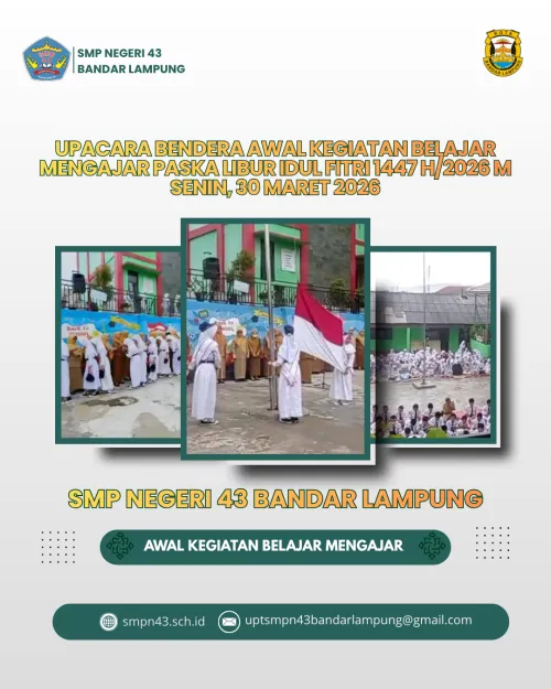 Upacara Bendera Mengawali KBM Setelah Libur Idul Fitri 1447 H