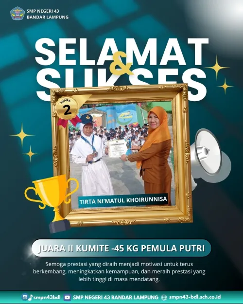 Siswa SMP Negeri 43 Bandar Lampung Raih Prestasi Gemilang dalam Kejuaraan Karate